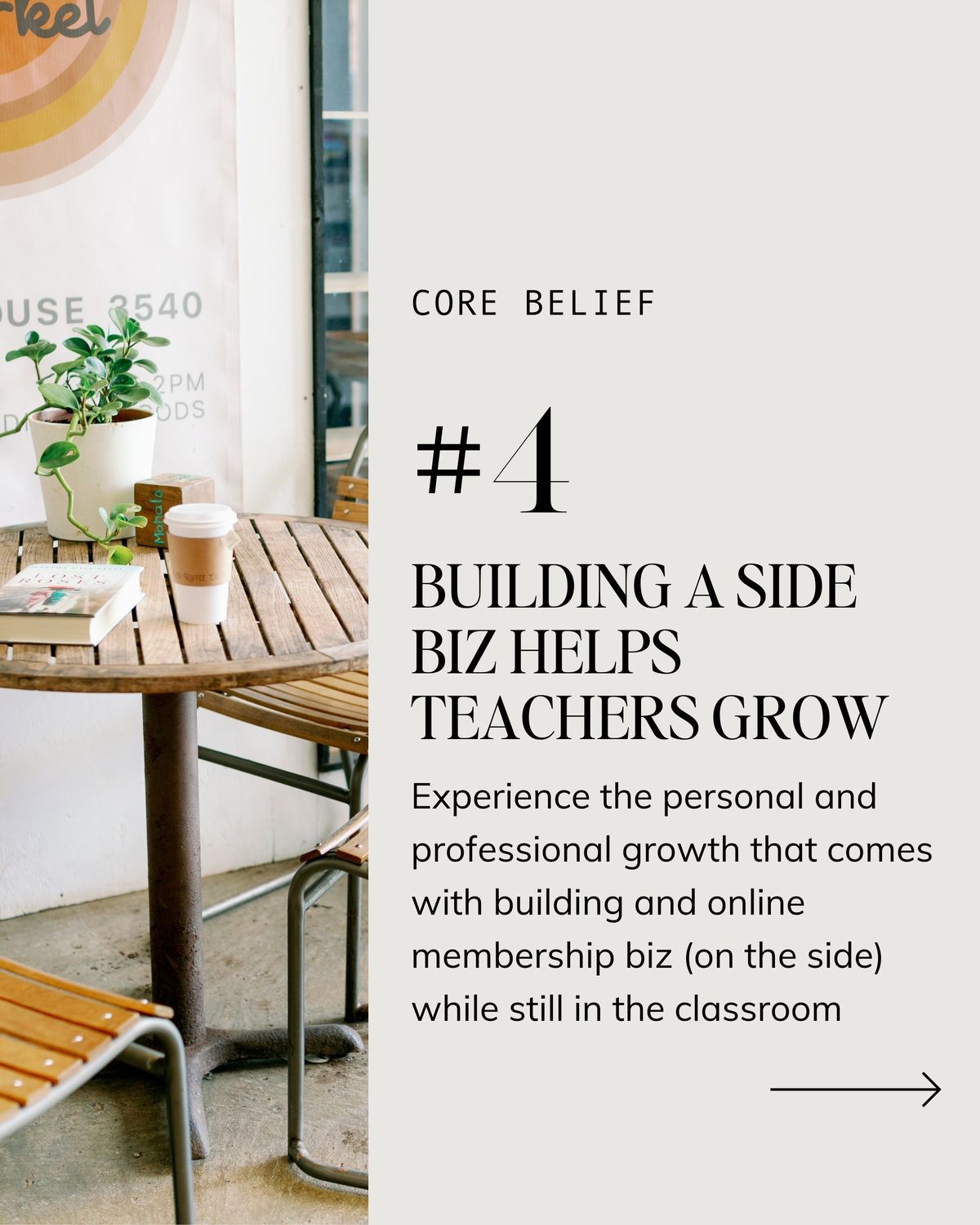 quote- building an online biz helps teachers grow