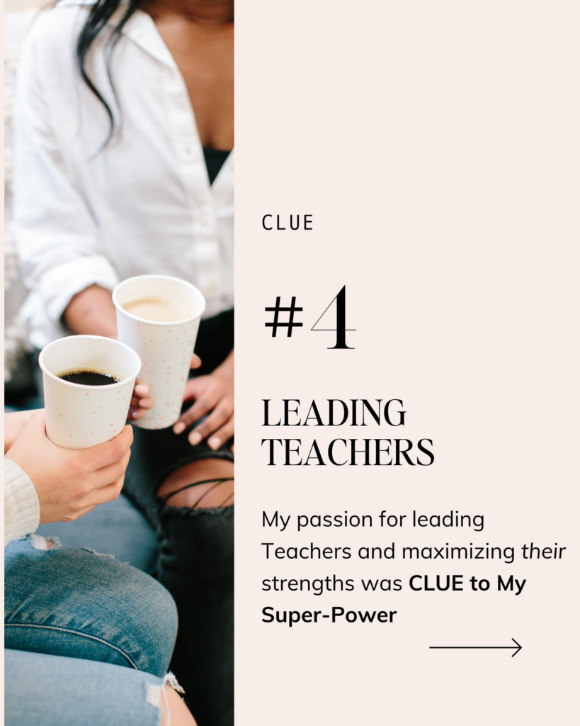 quote- clues to my teacher super power- leading teachers